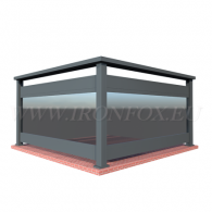 Алуминиев парапет - 2000x1000mm.