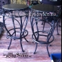 Wrought iron bar chair