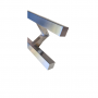 Set of square satin stainless steel handles, 30x30x1600mm, Premium, Virtuoso