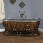 Vasca da bagno decorazione in ferro battuto