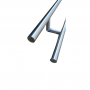 Set of satin stainless steel round handles, 32x600mm, Premium,
