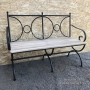 Bench in ferro battuto