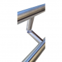 Set of satin stainless steel round handles, 32x600mm, Premium,