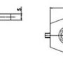 Upper bearing hinge f40mm/ H - 37mm