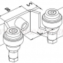 Gate stopper 25-288 with 40mm gap.
