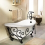 Vasca da bagno decorazione in ferro battuto