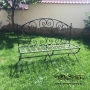 Wrought iron bench