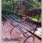 Wrought iron bench