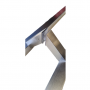 Set of square satin stainless steel handles, 30x30x1600mm, Premium, Virtuoso