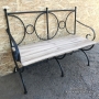 Bench in ferro battuto